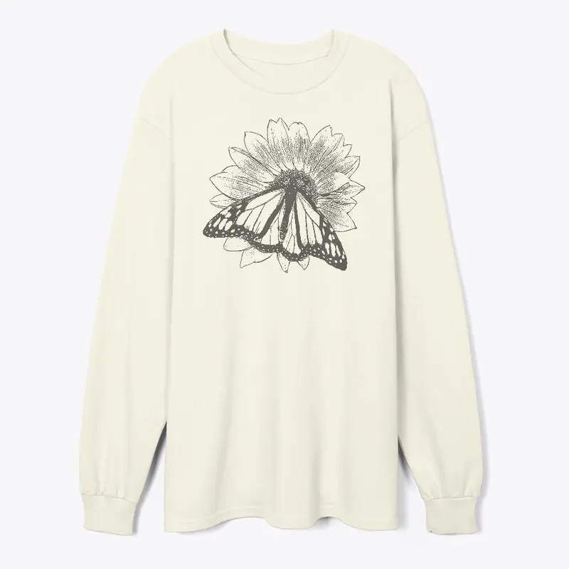Monarch Butterfly Sunflower